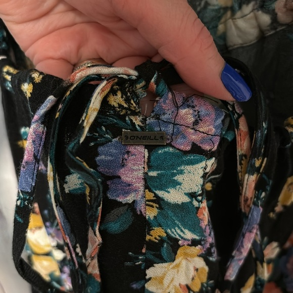 NWT O'Neill Alta Floral Open Back Midi Dress - Picture 13 of 15